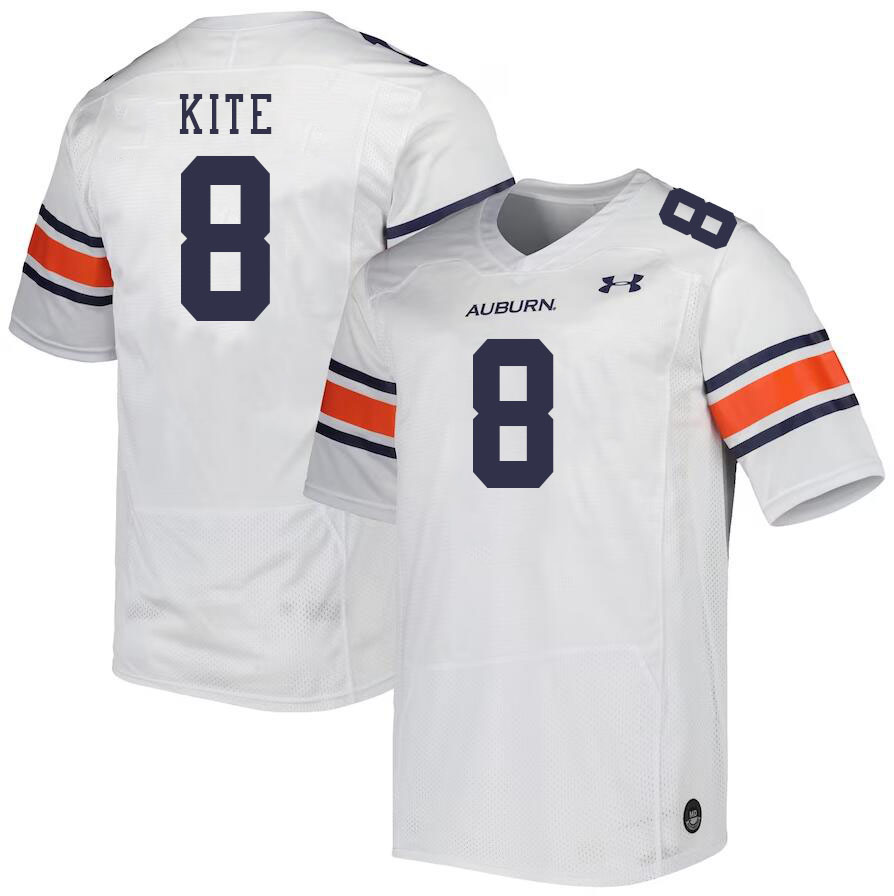 Men #8 Antonio Kite Auburn Tigers College Football Jerseys Stitched-White